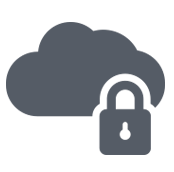 cloud with lock icon