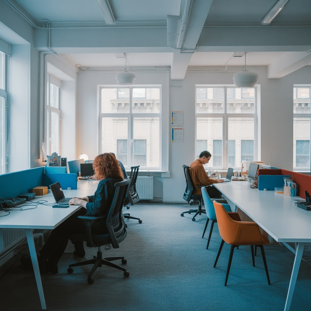 People sitting at desks